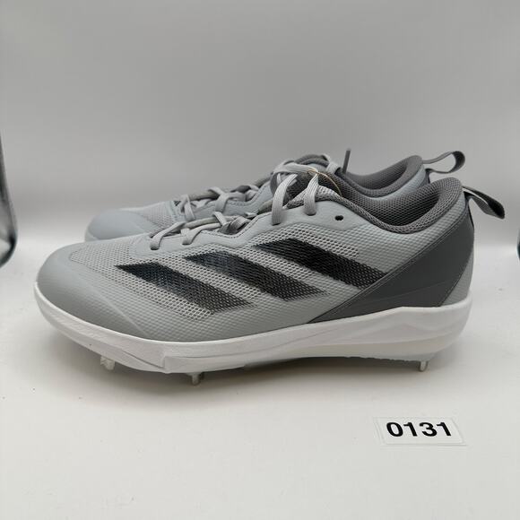ADIDAS Adizero Instinct Women's 8.5 IF8512 Softball Cleats Gray/Black - Picture 9 of 12